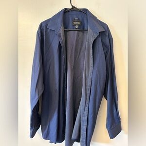 Awareness Kenneth Cole No Iron slim fit long sleeve button down dress shirt